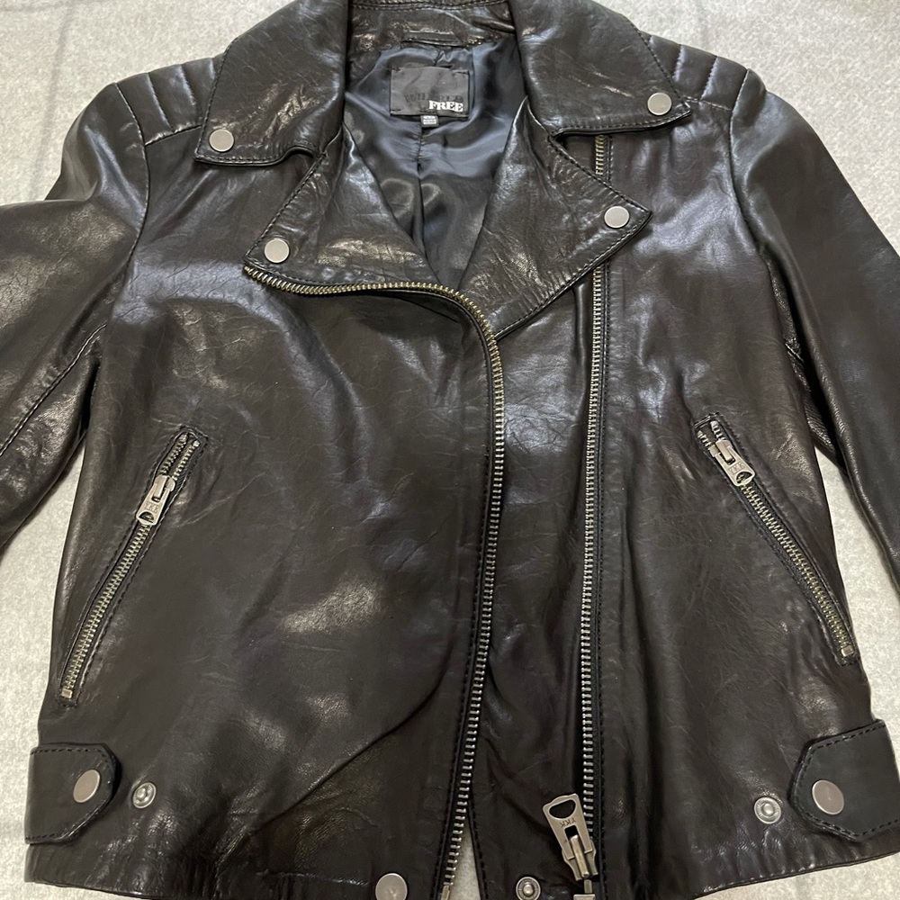 Ariztia leather moto jacket
